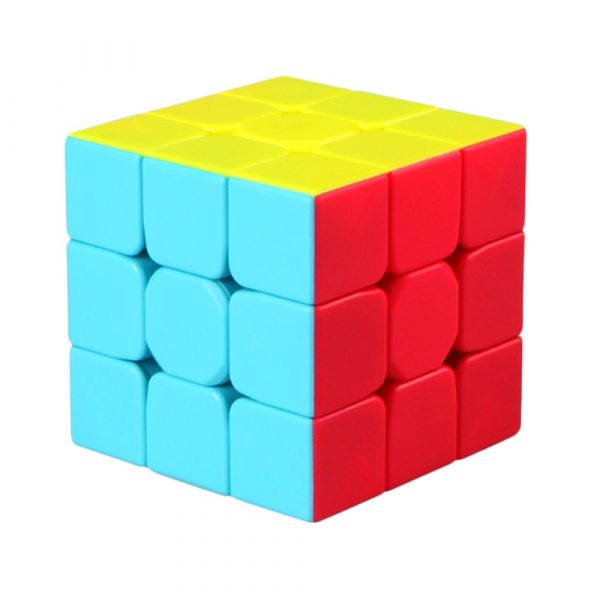 New Qiyi Mofangge Warrior W 3x3x3 Stickerless Speedcube Vivid Color Scheme