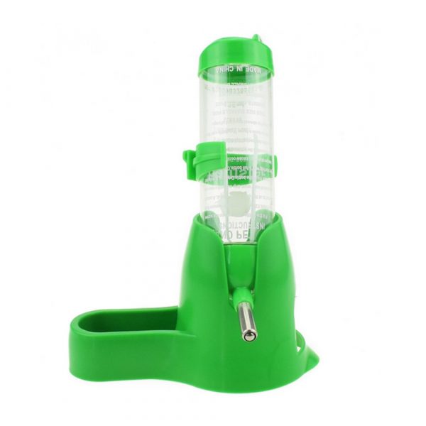 3-in-1 Pet Hamster 125ML Water Bottle Drinker Dispenser Feeder with Food Container Hideout Base Hut